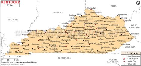 list of towns in kentucky.